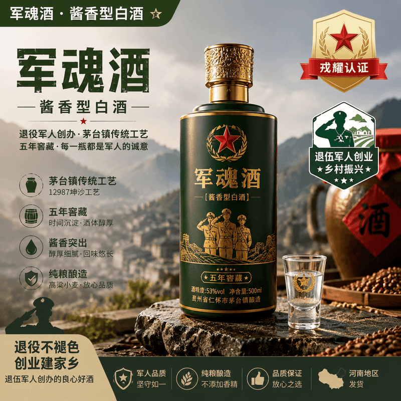 军魂酒·酱香型白酒